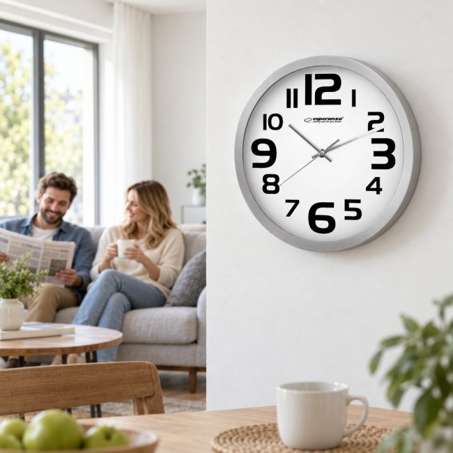 Esperanza EHC013W Wall Clock - Zurich - Black Quartz clock Oval Black, White Esperanza EHC013W Wall Clock - Zurich - Black Quartz clock Oval Black, White