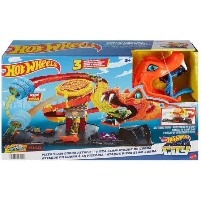 Hot Wheels City Cool Pizza - Attack of the Cobra HTN81 MATTEL Hot Wheels City Cool Pizza - Attack of the Cobra HTN81 MATTEL