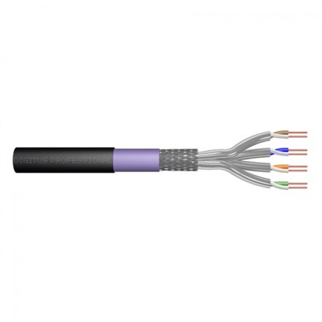Digitus Cat.7 S/FTP burial installation cable, 100 m, simplex, PE Digitus Cat.7 S/FTP burial installation cable, 100 m, simplex, PE