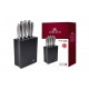 GERLACH. SET OF KNIVES IN A BLOCK OF 5 pcs. MODERN BLACK %%% GERLACH. SET OF KNIVES IN A BLOCK OF 5 pcs. MODERN BLACK %%%