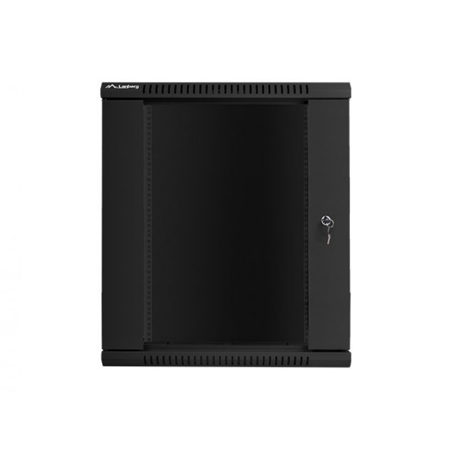 Lanberg wall-mounted installation rack cabinet 19'' 15U 600x600mm black (glass door) Lanberg wall-mounted installation rack cabinet 19'' 15U 600x600mm black (glass door)