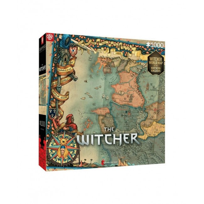 Good Loot The Witcher: Northern Kingdom Map Jigsaw puzzle 1000 pc(s) Good Loot The Witcher: Northern Kingdom Map Jigsaw puzzle 1000 pc(s)