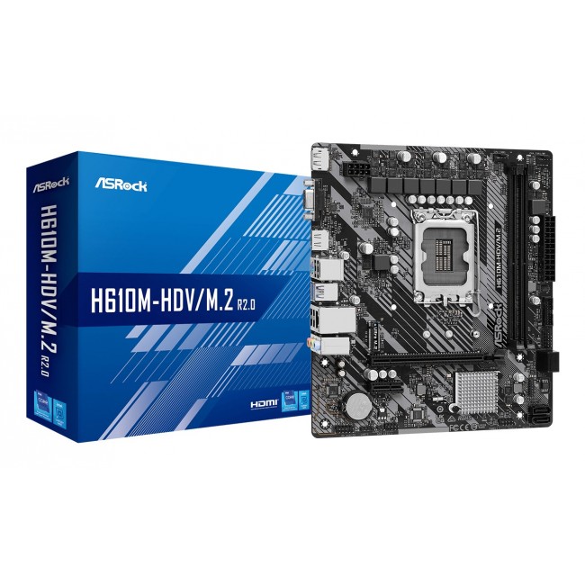 Asrock H610M-HDV/M.2 R2.0 Intel H610 LGA 1700 micro ATX