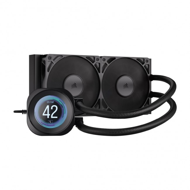 Corsair Nautilus 240 RS LCD Processor All-in-one liquid cooler 12 cm Black 1 pc(s) Corsair Nautilus 240 RS LCD Processor All-in-one liquid cooler 12 cm Black 1 pc(s)