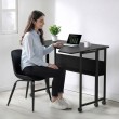 Maclean Folding Desk/Table, Black, Mobile, 100x73 cm, max. 50 kg, Angled, L-Shaped, MC-126 L/B