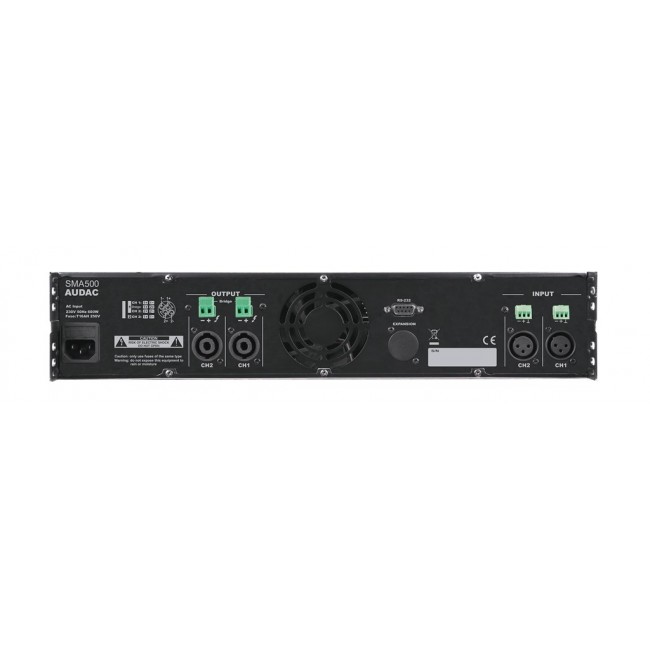 AUDAC SMA500 audio amplifier 2.0 channels Black