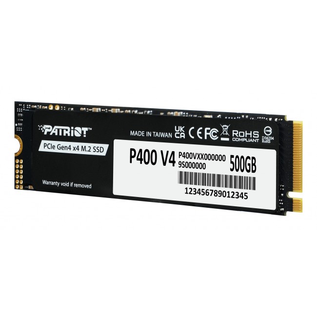 Patriot Memory P400 V4 500 GB M.2 PCI Express 4.0 NVMe