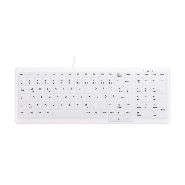 Contour Design Active Key Contour ClassicClean Medical Keyboard Removable Cover Compact Wired White DE C7000
