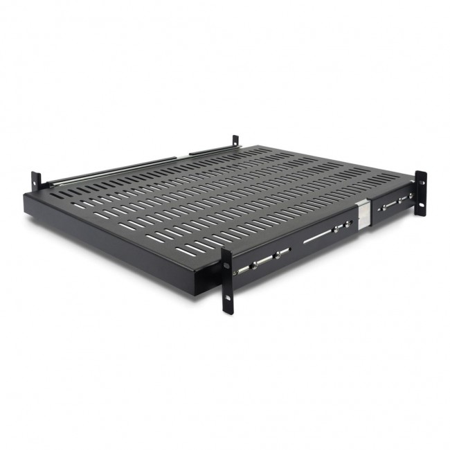 StarTech.com 2U Sliding Server Rack Mount Shelf - 20 to 30in Adjustable Mounting Depth - Vented - 50lb - Heavy Duty Universal 19 Rack Shelf for Equipment Rack - 24in Deep