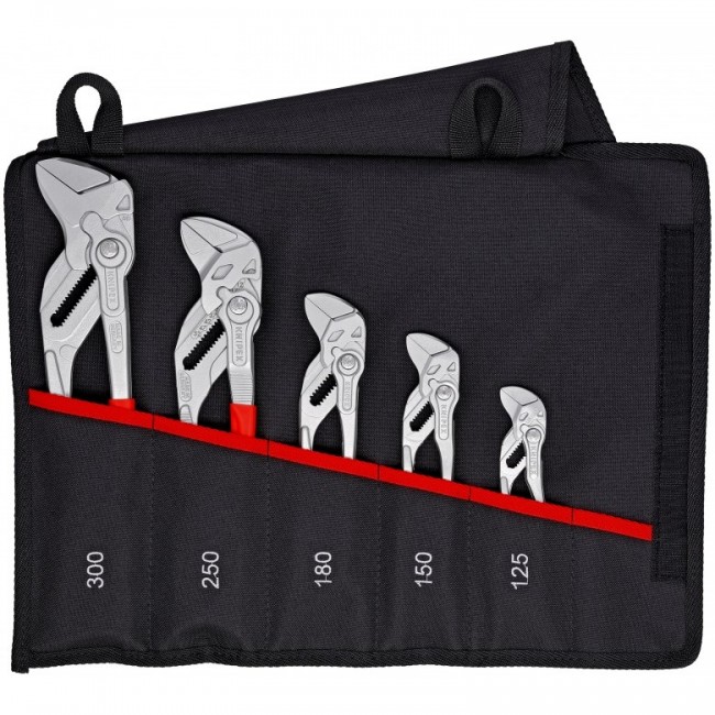 KNIPEX set of 5 pliers-wrenches 125/150/180/250/300mm