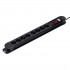 Maclean MCE11 power extension 1.5 m 8 AC outlet(s) Indoor Black