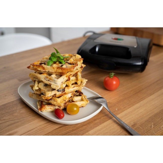 Severin 2968 2 waffle(s) 1000 W Black, Chrome