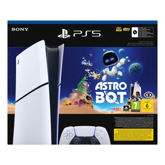 Sony PlayStation 5 Digital Edition Slim Astro Bot 1 TB Wi-Fi Black, White Sony PlayStation 5 Digital Edition Slim Astro Bot 1 TB Wi-Fi Black, White