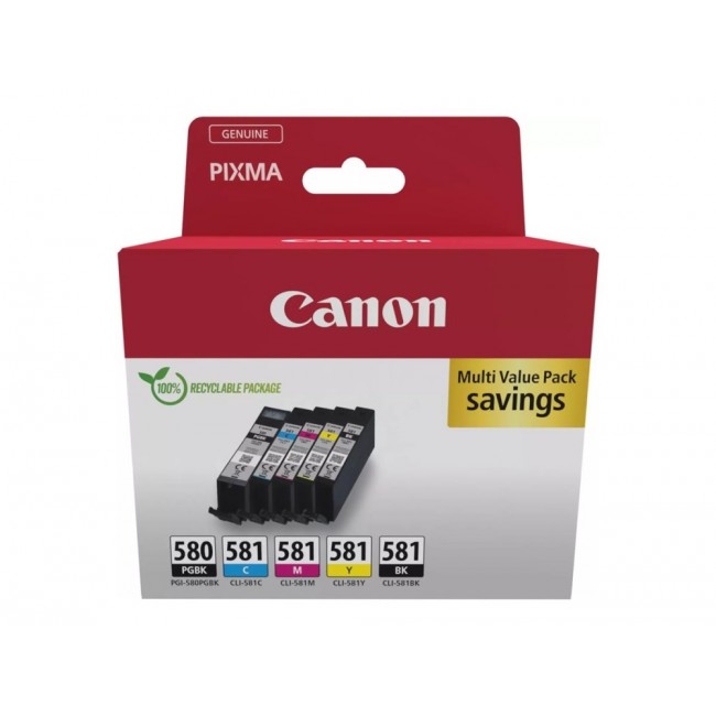 Canon 2078C007 ink cartridge 5 pc(s) Original Black, Blue, Cyan, Magenta, Yellow Canon 2078C007 ink cartridge 5 pc(s) Original Black, Blue, Cyan, Magenta, Yellow