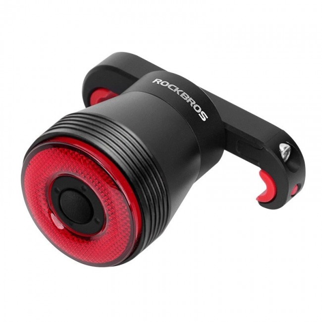 Rockbros Q5 black rear bicycle light with intelligent STOP system Rockbros Q5 black rear bicycle light with intelligent STOP system