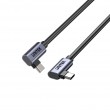 UNITEK C14147ABK01-1M - USB C 90 /90 PD 100W M/M 1M
