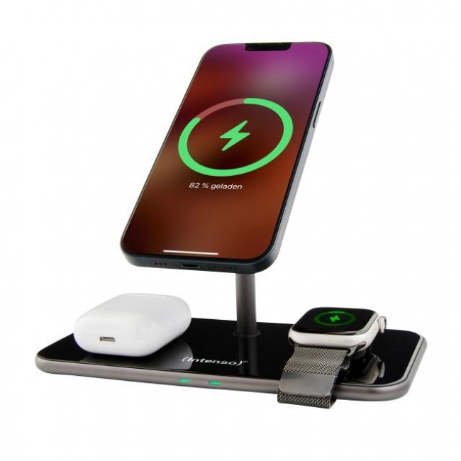 Intenso MB13 Headphones, Smartphone, Smartwatch Black USB Wireless charging Fast charging Indoor Intenso MB13 Headphones, Smartphone, Smartwatch Black USB Wireless charging Fast charging Indoor