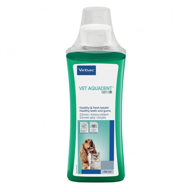 VIRBAC Vet Aquadent FR3SH - dental solution for oral hygiene for dogs and cats 250ml VIRBAC Vet Aquadent FR3SH - dental solution for oral hygiene for dogs and cats 250ml