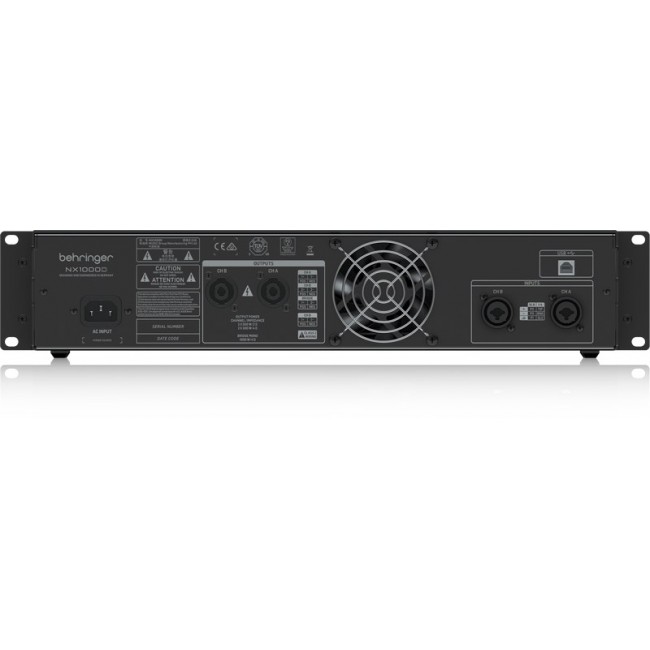 Behringer NX1000D audio amplifier Performance/stage Black
