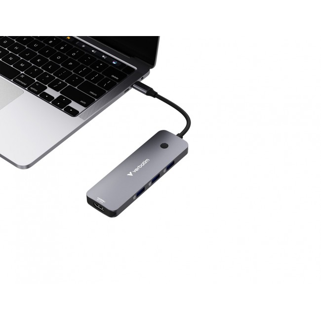 Verbatim CMH-08 USB Type-C 5000 Mbit/s Silver