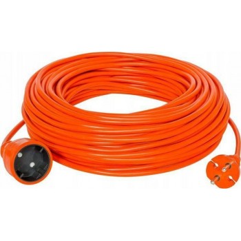 GARDEN EXTENSION CORD 25m 2x1 ORANGE