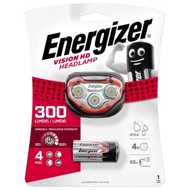 ENERGIZER FLASHLIGHT HEADLIGHT VISION HD HEADLAMP HEADLIGHT 3AAA 300 LUMENS ENERGIZER FLASHLIGHT HEADLIGHT VISION HD HEADLAMP HEADLIGHT 3AAA 300 LUMENS