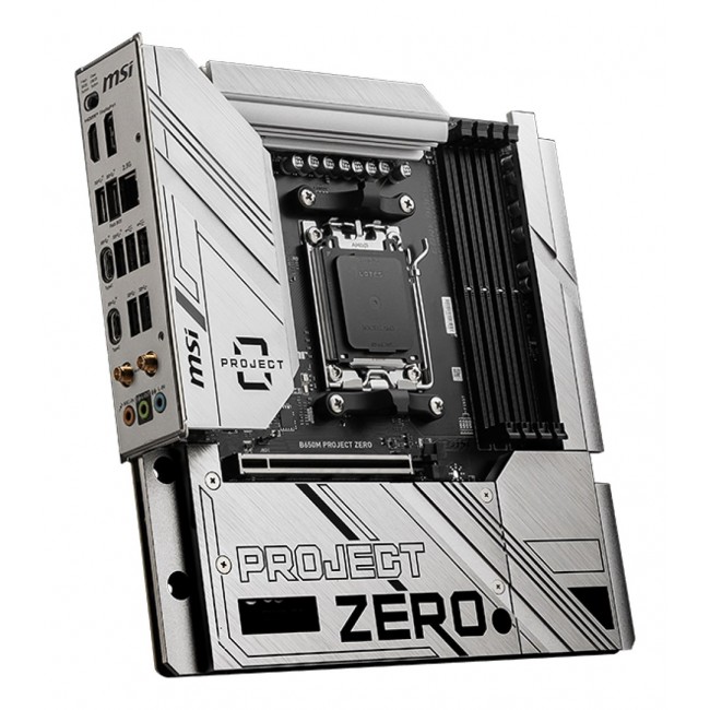 MSI B650M PROJECT ZERO motherboard AMD B650 Socket AM5 micro ATX
