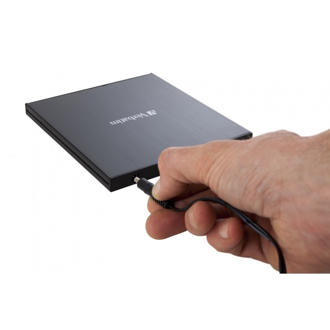 Verbatim External Slimline optical disc drive Blu-Ray RW Black Verbatim External Slimline optical disc drive Blu-Ray RW Black