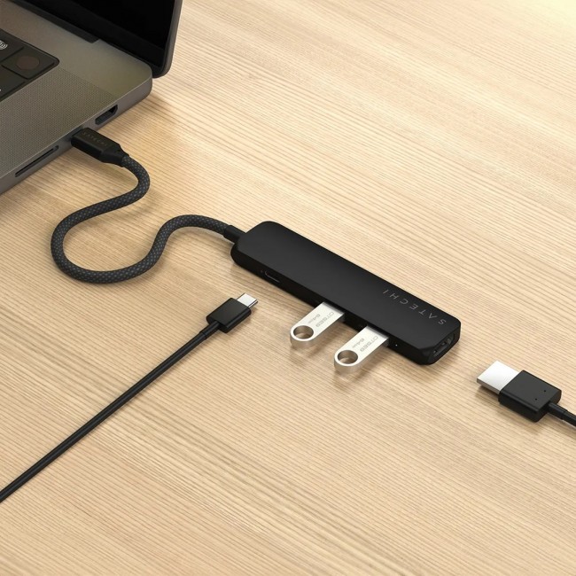 Satechi ST-P4SK interface hub USB Type-C 10000 Mbit/s Black