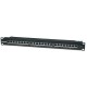 Intellinet Patch Panel, Cat6, FTP, 24-Port, 1U, Shielded, 90 Top-Entry Punch-Down Blocks, Black Intellinet Patch Panel, Cat6, FTP, 24-Port, 1U, Shielded, 90 Top-Entry Punch-Down Blocks, Black