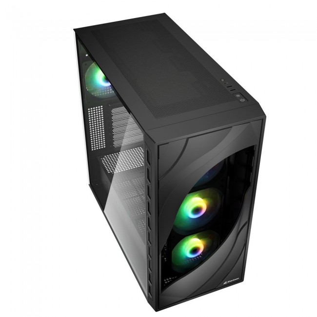 Sharkoon REBEL C80G RGB Midi Tower Black Sharkoon REBEL C80G RGB Midi Tower Black