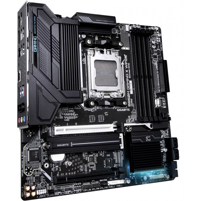GIGABYTE B850M GAMING X WIFI6E Motherboard - AMD Ryzen 9000 Series CPUs, 10+2+2 Phases Digital VRM, up to 8200MHz DDR5 (OC), 1xPCIe 5.0 + 1xPCIe 4.0 M.2, 2.5LAN, WIFI 6E, USB 3.2 Gen 2 GIGABYTE B850M GAMING X WIFI6E Motherboard - AMD Ryzen 9000 Series CPUs, 10+2+2 Phases Digital VRM, up to 8200MHz DDR5 (OC), 1xPCIe 5.0 + 1xPCIe 4.0 M.2, 2.5LAN, WIFI 6E, USB 3.2 Gen 2