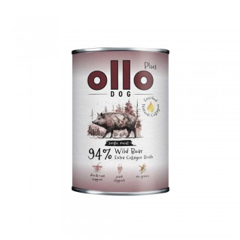 OLLO Plus Collagen Mono Wild boar - wet dog food - 800g