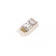 RJ45 (8P8C) Through-Hole Plug, Cat.6, Shielded, AWG 26-24, Pack of 100