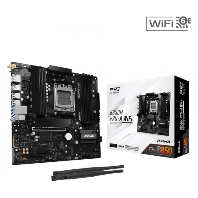 Asrock B850M Pro-A WiFi AMD B850 Socket AM5 micro ATX