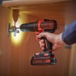 Black & Decker BDCHD18KB-QW drill Keyless Black, Orange
