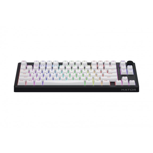 HATOR Skyfall Wireless 80 keyboard Gaming USB + RF Wireless + Bluetooth QWERTY US English Black, White