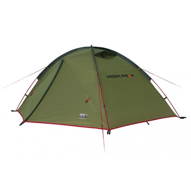 Tent High Peak Woodpecker 3 green-red 3-person 10194 Tent High Peak Woodpecker 3 green-red 3-person 10194
