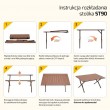 PROMIS Tourist table, foldable, rollable