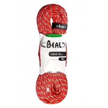 BEAL climbing rope virus 10mm length 80m color pink