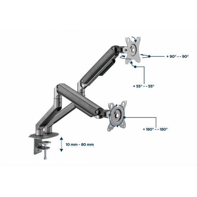 Gembird MA-DA2-05 monitor mount / stand 81.3 cm (32 Gembird MA-DA2-05 monitor mount / stand 81.3 cm (32