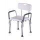 Shower chair with backrest and armrests Shower chair with backrest and armrests