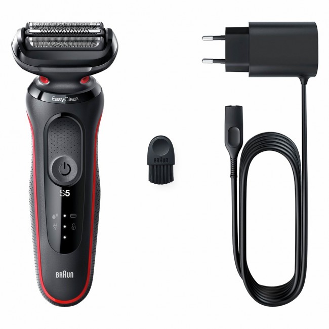 Braun Series 5 50-R1000s Foil shaver Black, Red Braun Series 5 50-R1000s Foil shaver Black, Red