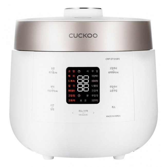 Cuckoo CRP-ST1009F rice cooker 1.8 L 1150 W Champagne, White