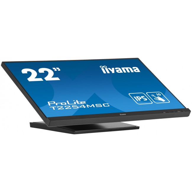 iiyama ProLite 21.5 P-CAP 10pt touch screen featuring IPS panel technology and Anti Glare coating