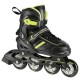 NILS EXTREME NH18191 2IN1 INLINE SKATES BLACK/LIME SIZE. L (39-43) WITH INTERCHANGEABLE HOCKEY SKATES