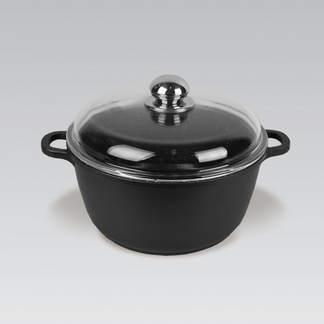 Maestro MR-4628C Pot with lid 28 cm 5,8 l Black