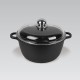 Maestro MR-4628C Pot with lid 28 cm 5,8 l Black