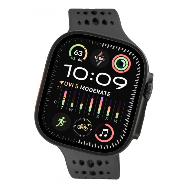 Decoded Ares O Watch Band Black Silicone