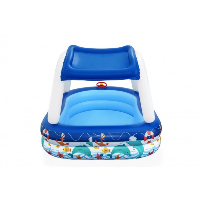 Inflatable pool+canopy 213x155x132 B54370